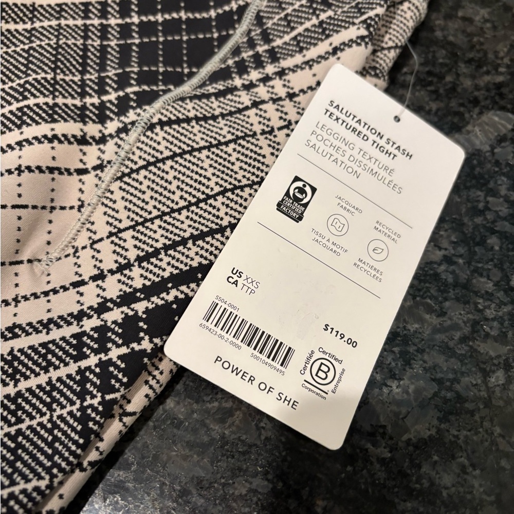Athleta Salutation Stash Textured Tights